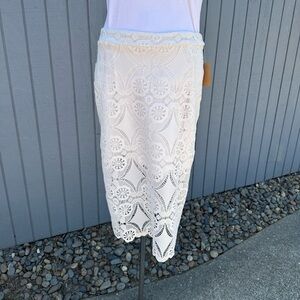 Beautiful White Lace Skirt